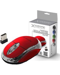 Mysz bezprzewodowa EXTREME HARRIER czerwona 3D optyczna XM105R