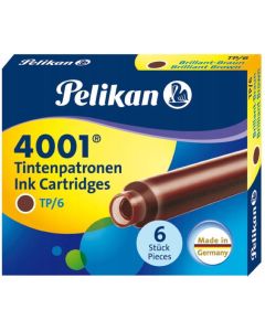 Naboje krótkie brązowe TP/6 311928 PELIKAN