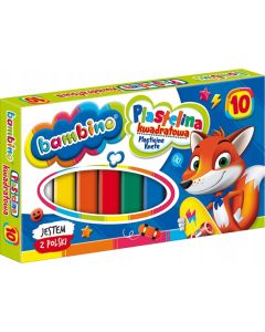 Plastelina BAMBINO 10 kol. kwadratowa St.Majewski