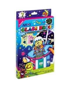 Farby witrażowe AMOS fluo gd22p07r - 22mlx7 kolorów 170-1049