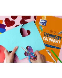 Blok techniczny A4 10k 225g kolor 400093230 OXFORD