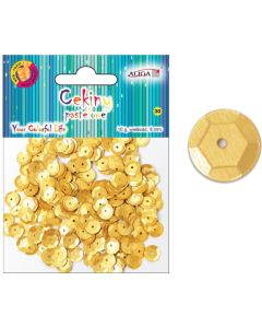 Cekiny pastelowe złote 8mm, 10g WMT-113(40) ALIGA