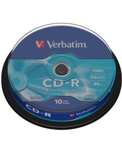 Płyta CD-R 700MB VERBATIM 52x cake (10szt) Extra Protection 43437