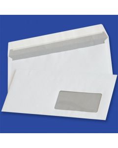 Koperty DL HK białe 80g okno prawe 45x90mm z paskiem (1000szt.) NC 11232210