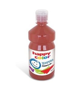 Farba TEMPERA Premium 500ml brązowa HAPPY COLOR HA 3310 0500-7