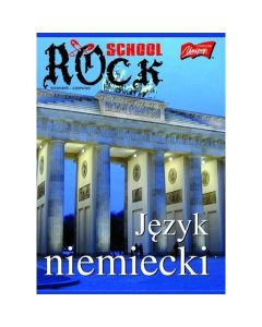 Zeszyt A5 60k kratka JĘZYK NIEMIECKI laminowany UNIPAP