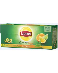 Herbata LIPTON (25 torebek) zielona z nutą cytrusów GREEN CITRUS