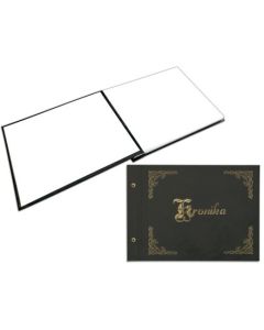 Kronika 345x255mm pozioma złocona czarna 1824-319-018 WARTA