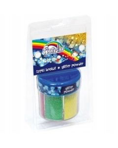 Sypki brokat FIORELLO 6 kolorów x60g w słoiczku (pastelowe) 170-2261