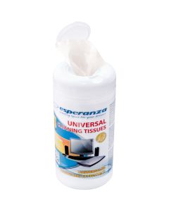Chusteczki uniwersalne wilgotne ESPERANZA (ES105) 100szt tuba
