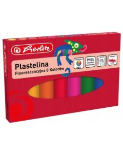 Plastelina 8 kolorów fluorescencyjna 9588997 HERLITZ