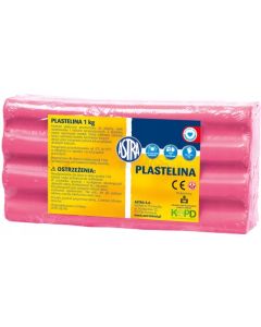 Plastelina Astra 1 kg różowa jasna, 303111007 ASTRA
