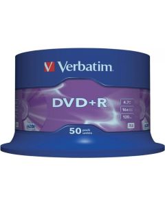Płyta DVD+R 4,7GB VERBATIM cake (50szt) 16x Matt Silver 43550