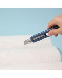 Nożyk biurowy Linfini ostrze łamane 18mm niebieski EM530B DELI