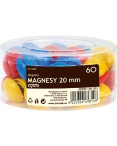 Magnesy GR-6020 20mm 60szt. 130-1551