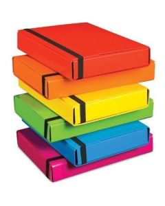 Teczka z gumką BOX CARIBIC niebieska 5cm 341/03 VAUPE