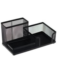 Przybornik na biurko NATUNA siatka czarny 204x104x100mm (3A)