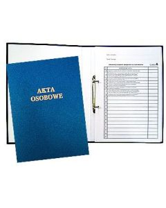 Teczka do akt osobowych z zamkiem niebieska zadrukowana 1824-339-063 WARTA