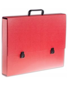 Teczka szkolna z rączką A3 5.5cm czerwona TT5555 TADEO