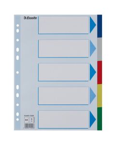 Przekładki plastikowe z PP A4 5 kart 15259 ESSELTE
