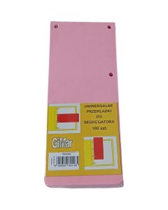 Przekładki 98x240 wąskie(100) różowe GIMAR