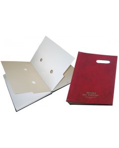 Teczki do podpisu 20k harmonijkowa z okienkiem bordo 1824-920-034 WARTA