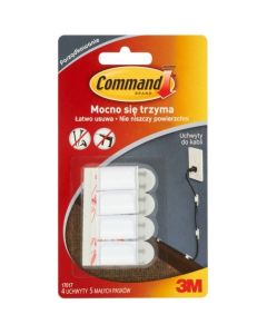 Uchwyty do kabli transparentne 3M COMMAND małe 17017