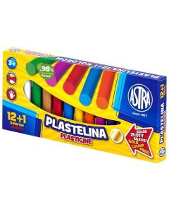 Plastelina 13 kolorów 12+1 kolor gratis 303115007 ASTRA