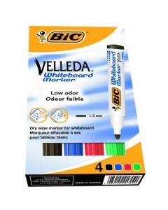 Marker VELLEDA 1701 suchościeralny 4 kolory BIC 904941