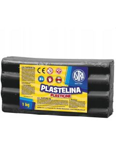 Plastelina Astra 1 kg czarna 303111024 ASTRA