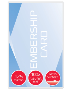 Folia do laminacji GBC Card 125 mic. białe 3740300