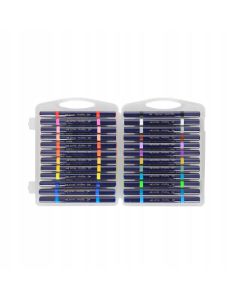 Markery akrylowe dwustronne trójkątne ASTRA Art&Hobby 24szt. walizka 207025001