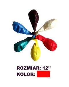 Balony 12' METALIK czerw.(100) KW TRADE 170-1588