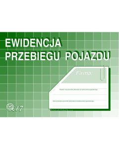 K17 Ewidencja przebiegu pojazdu (bez kosztów) A5 Michalczyk i Prokop
