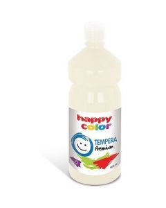 Farba TEMPERA Premium 1000ml biała HAPPY COLOR 3310 1000-0