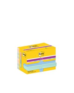 Karteczki samoprzylepne Post-it Super Sticky SOULFUL 47,6x47,6mm 12x90 karteczek