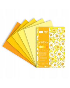 Blok A4 20k 170g 5 kolorów DECO YELLOW HA 3717 2030-012 HAPPY COLOR