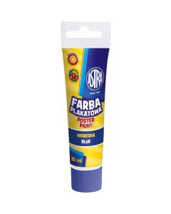 Farba plakatowa tuba 30 ml - niebieska 83110905 ASTRA