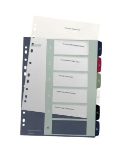 Przekładki plastikowe LEITZ STYLE 1-6 12360000 do zadruku