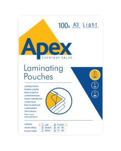 Folia do laminacji A3 light 75-80mic. (100szt.) APEX 6001901 FELLOWES