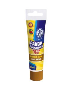 Farba plakatowa tuba 30 ml - jasno brązowa 83110912 ASTRA