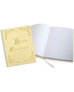 Księga Pamiątkowa złocona beżowa 255x320mm 100kartek 319-033 WARTA