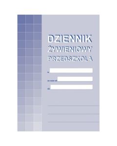 A-10-1 Dziennik żywieniowy prz edszkola
