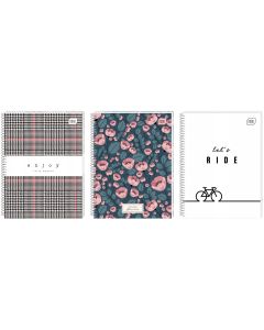 Kołonotatnik A5 160k kratka miękka oprawa INTERDRUK