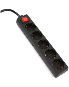 Listwa zasilająca 5g/1,5m czarna OMEGA 16A/3500W (43704)