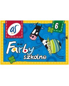 Farby plakatowe 6 kolorów 20ml `AS` 301219001 ASTRA
