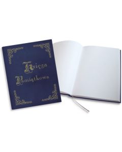 Księga Pamiątkowa złocona granatowa 255x320mm 100kartek 319-036 WARTA