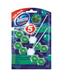 Zawieszka do toalety DOMESTOS POWER5 DUO 2x55g PINE