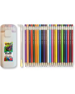 Kredki ołówkowe automatyczne 24 kolory + temperówka w tubie PENMATE Kolori TT8976