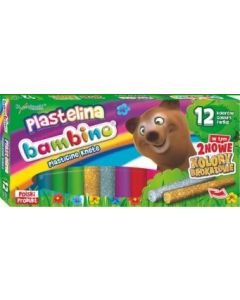 Plastelina BAMBINO 12 kolorów St.Majewski
